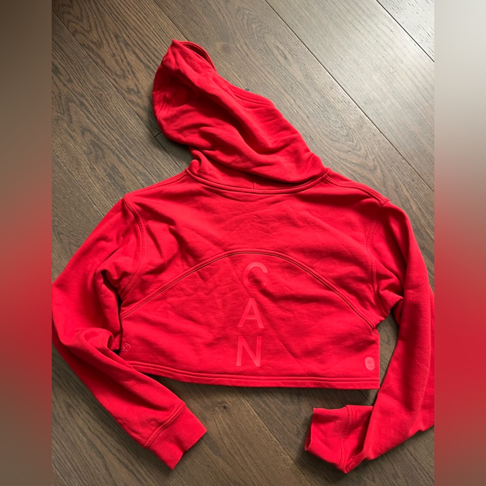 Lululemon All Yours Cropped Hoodie COC Crimson - Picture 10 of 10